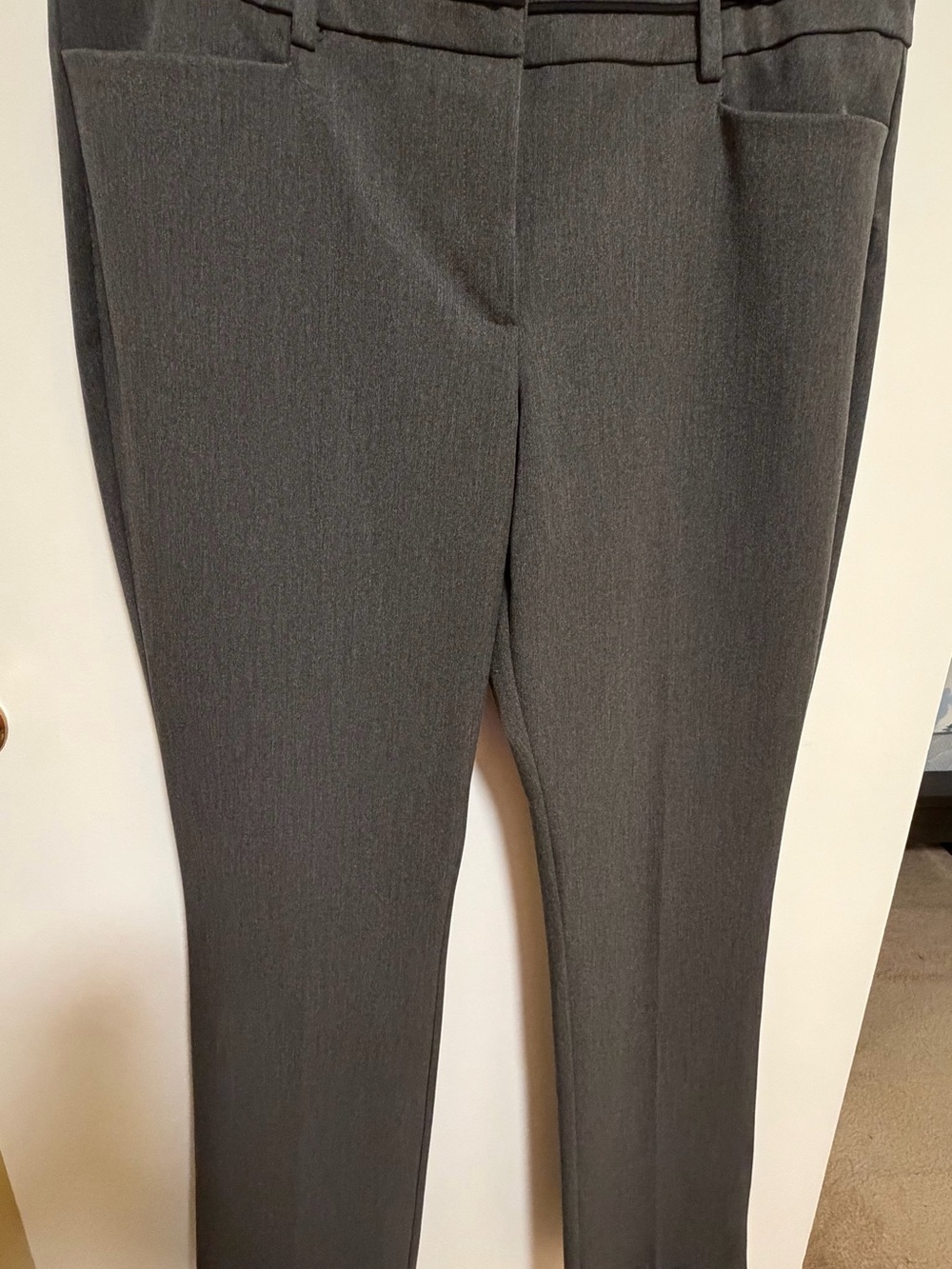 New York & Company Charcoal Straight-Leg Dress Pants